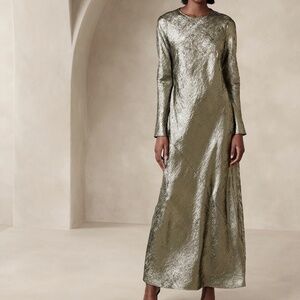 Banana Republic Inaya Gold Maxi Dress | Size XXL | NWT